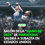 Balón de la “Mano de Dios” de Maradona saldrá a subasta en Estados Unidos
