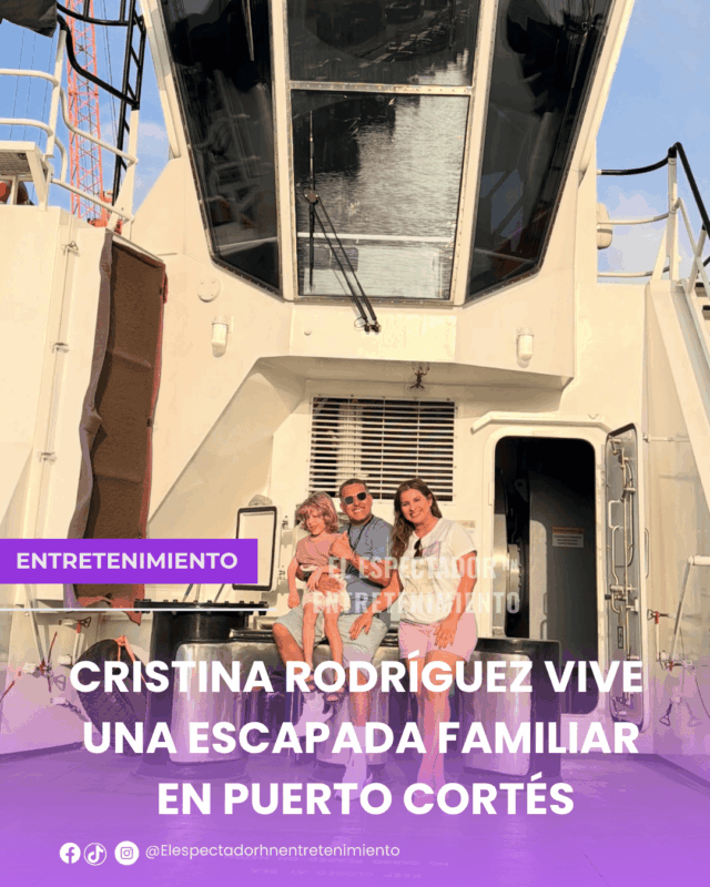 Cristina Rodríguez vive una escapada familiar en Puerto Cortés