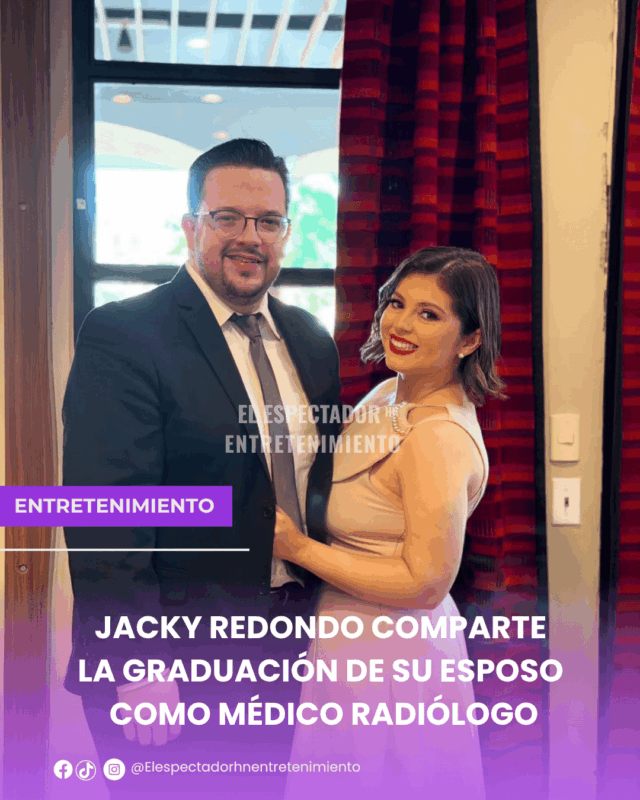 Jacky Redondo comparte la graduación de su esposo como médico radiólogo
