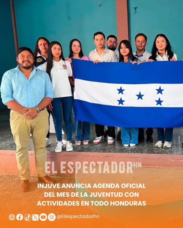 INJUVE anuncia agenda oficial del Mes de la Juventud con actividades en todo Honduras