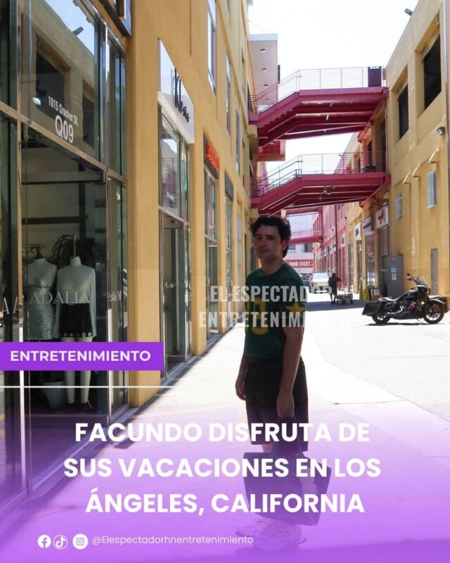 Facundo disfruta de sus vacaciones en Los Ángeles California