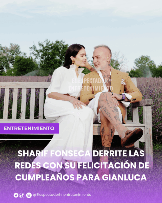 Sharif Fonseca derrite las redes con su felicitación de cumpleaños para Gianluca Vacchi