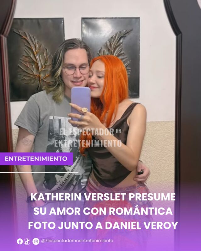 Katherin Verslet presume su amor con romántica fotografía junto a Daniel Veroy