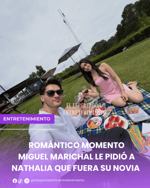 ¡Romántico momento! Miguel Marichal le pidió a Nathalia que fuera su novia