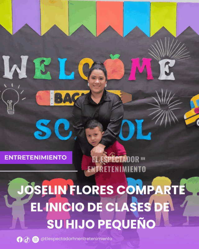 Joselin Flores comparte el inicio de clases de su hijo pequeño