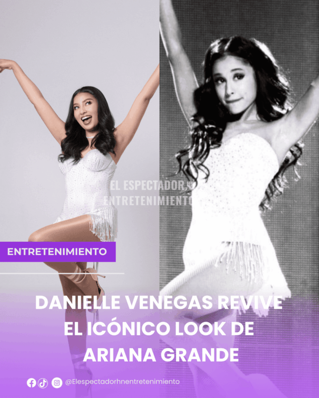Danielle Venegas revive el icónico look de Ariana Grande en los AMAs 2015