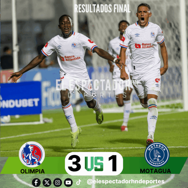 Olimpia se impone 3-1 a Motagua en el clásico capitalino