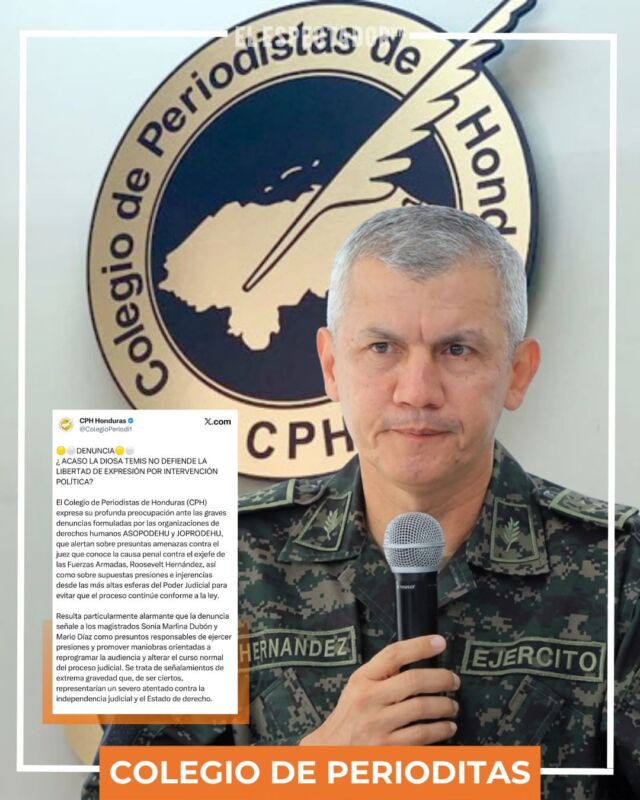 CPH expresa preocupación por denuncias de amenazas contra el juez del caso Roosevelt Hernández
