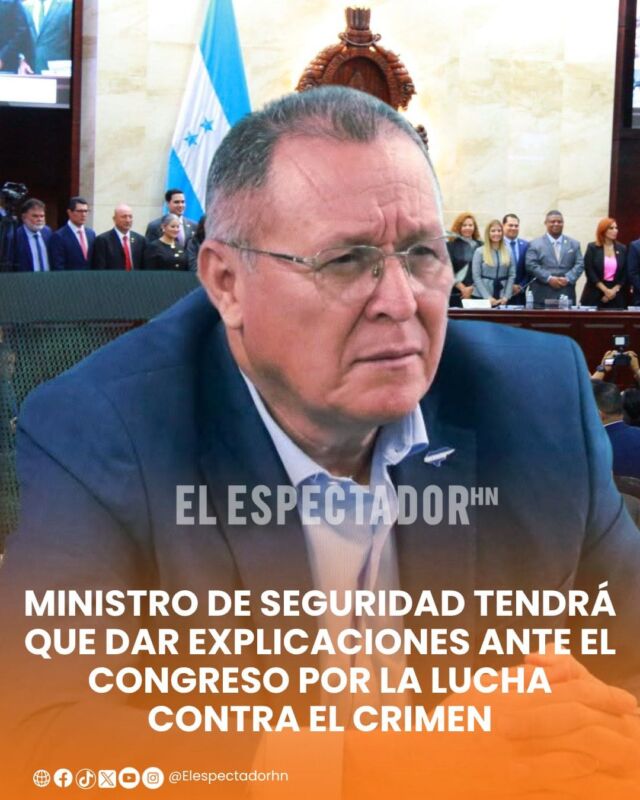 Ministro de seguridad tendrá que dar explicaciones ante el Congreso por la lucha contra el crimen