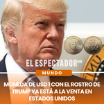 Moneda de USD 1 con el rostro de Trump ya está a la venta en Estados Unidos