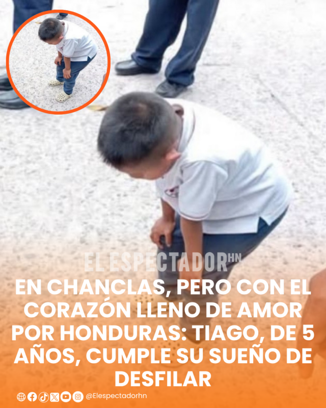 Tiago inspira con su amor por Honduras durante los desfiles patrios.