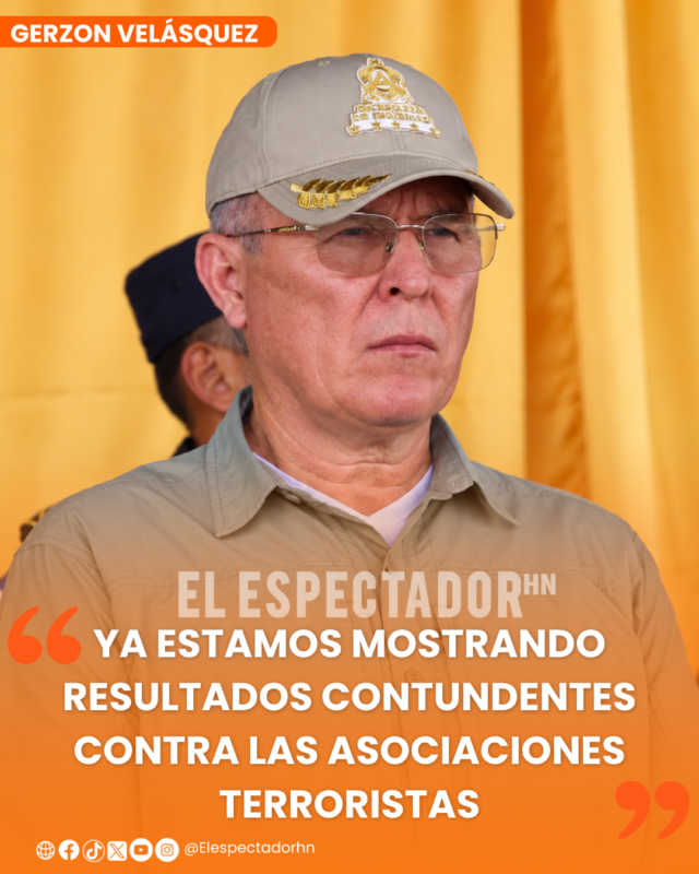 Gerzon Velasquez Operación Escudo de Honduras mantiene acciones contra estructuras criminales.