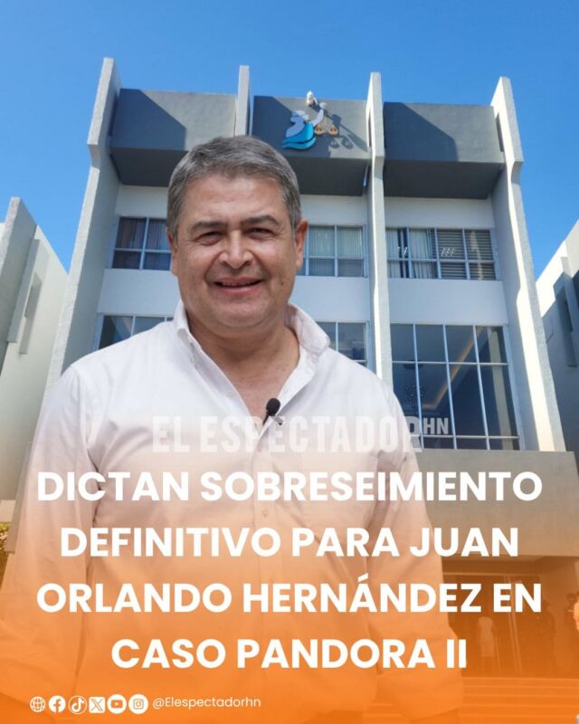 
Dictan sobreseimiento definitivo para Juan Orlando Hernández en Caso Pandora II
