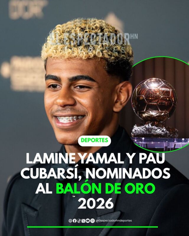Lamine Yamal y Pau Cubarsí, nominados al balón de oro 2026