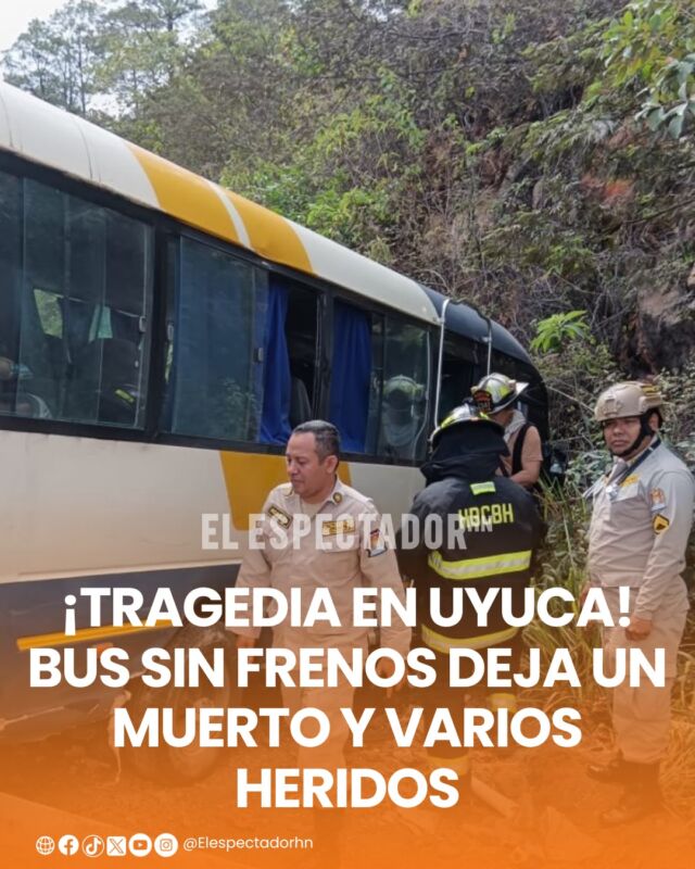 ¡Tragedia en Uyuca! Bus sin frenos deja un muerto y varios heridos