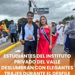 Estudiantes del Instituto Privado del Valle deslumbran con elegantes trajes durante el desfile
