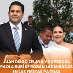 JUAN DIEGO ZELAYA Y SU ESPOSA PAOLA RUBÍ SE ROBAN LAS MIRADAS EN LAS FIESTAS PATRIAS