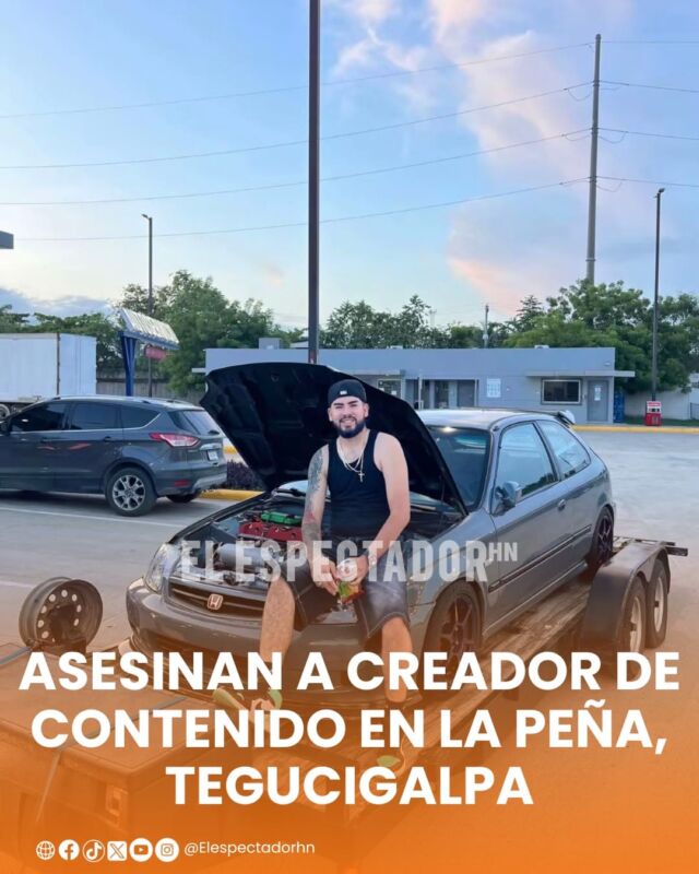 Asesinan a creador de contenido en La Peña, Tegucigalpa