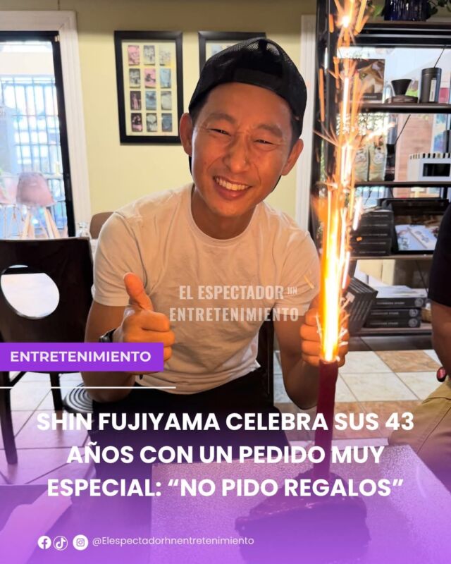 Shin Fujiyama celebra sus 43 años con un pedido muy especial: “no pido regalos”