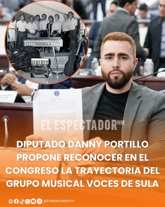 Diputado Danny Portillo propone reconocer en el congreso la trayectoria del grupo musical Voces de Sula