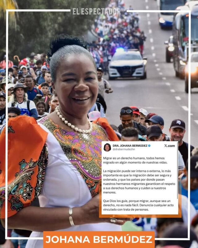 "Migrar es un derecho humano": vicepresidenta del Congreso Johana Bermúdez pide migración segura
