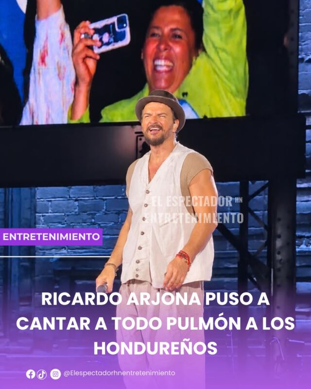 Ricardo Arjona  en Honduras hizo vibrar a Honduras con sus canciones más queridas.
