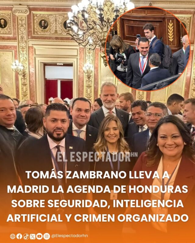 Tomás Zambrano lleva a Madrid la agenda de Honduras sobre seguridad, inteligencia artificial y crimen organizado
