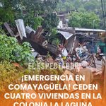 ¡Emergencia en Comayagüela! Ceden cuatro viviendas en la colonia La Laguna