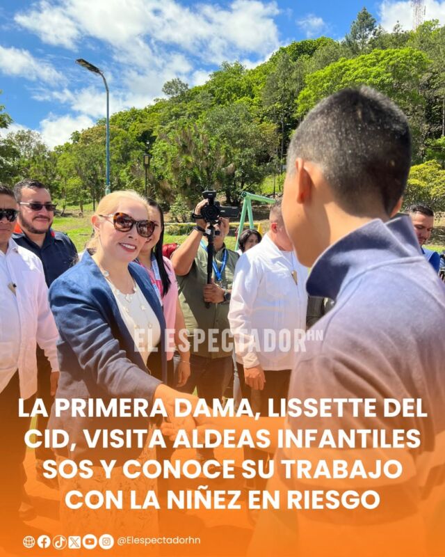 La primera dama, Lissette del Cid, visita Aldeas Infantiles SOS y conoce su trabajo con la niñez en riesgo