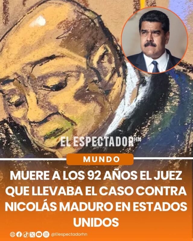 
Muere a los 92 años el juez que llevaba el caso contra Nicolás Maduro en Estados Unidos
