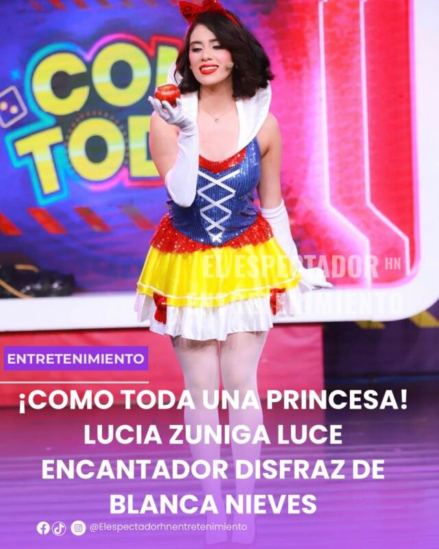 ucia Zuniga se convirtió en Blancanieves por un día y compartió su transformación en redes sociales.